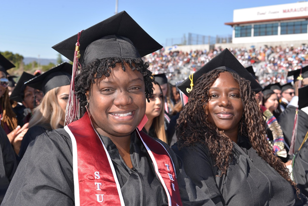 Photo of AVC graduation and students