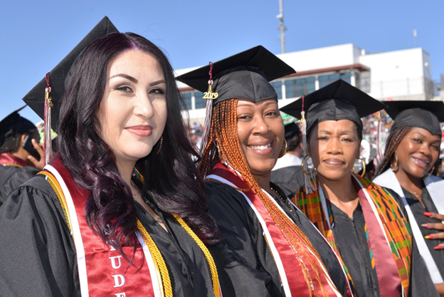 Photo of AVC graduation and students