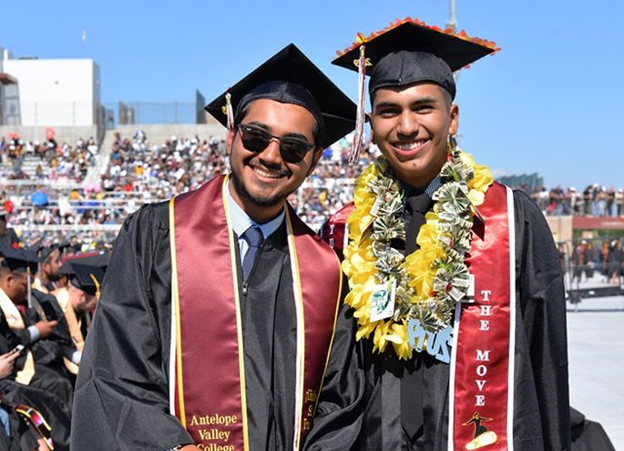 Photo of AVC graduation and students