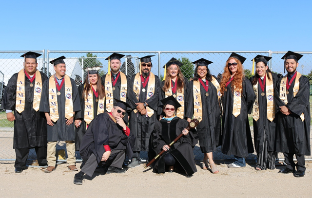Photo of AVC graduation and students