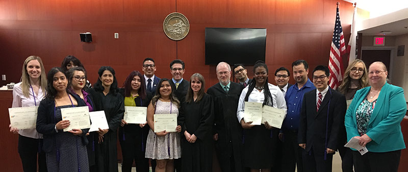 2018 law scholar graduation at Courthouse