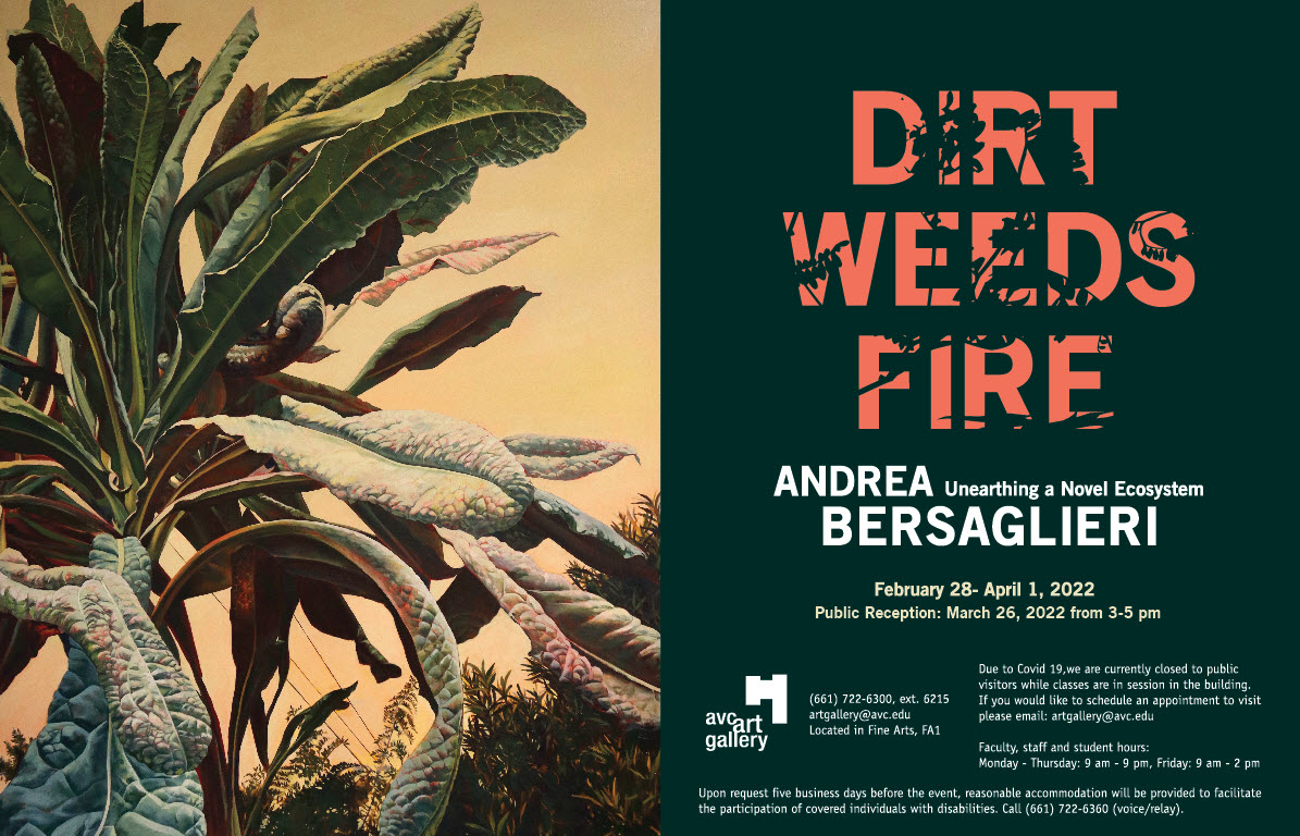 Dirt, Weeds, Fire exhibition poster
