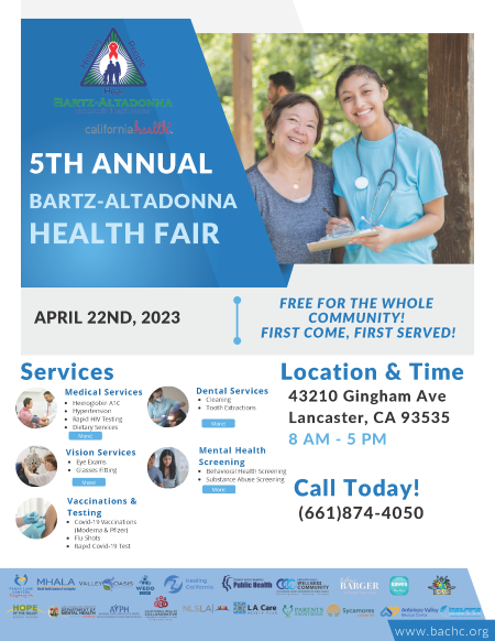 Bartz 5th Annual Health Fair