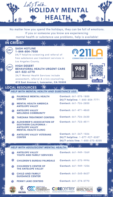 City of Palmdale Menta Health Winter 2023