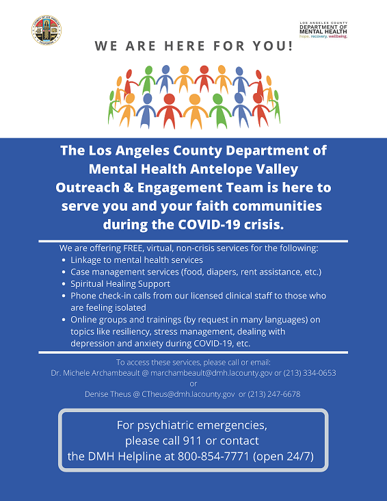 DMH Covid Outreach