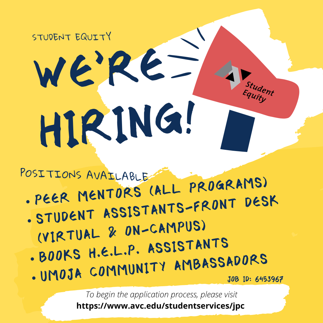 Student Equity Now Hiring