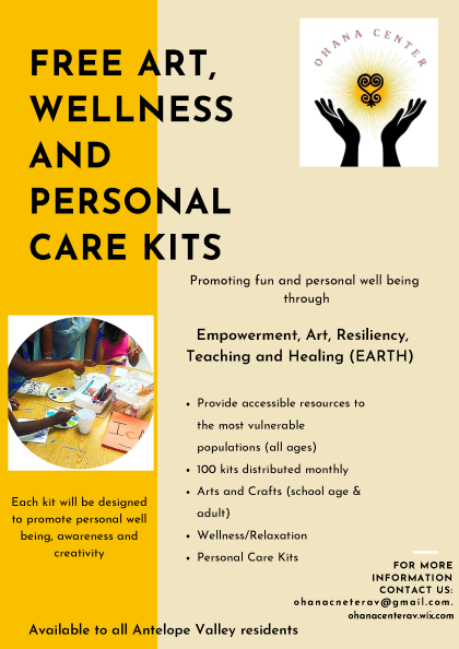 Free Art, Wellness Kits Flyer