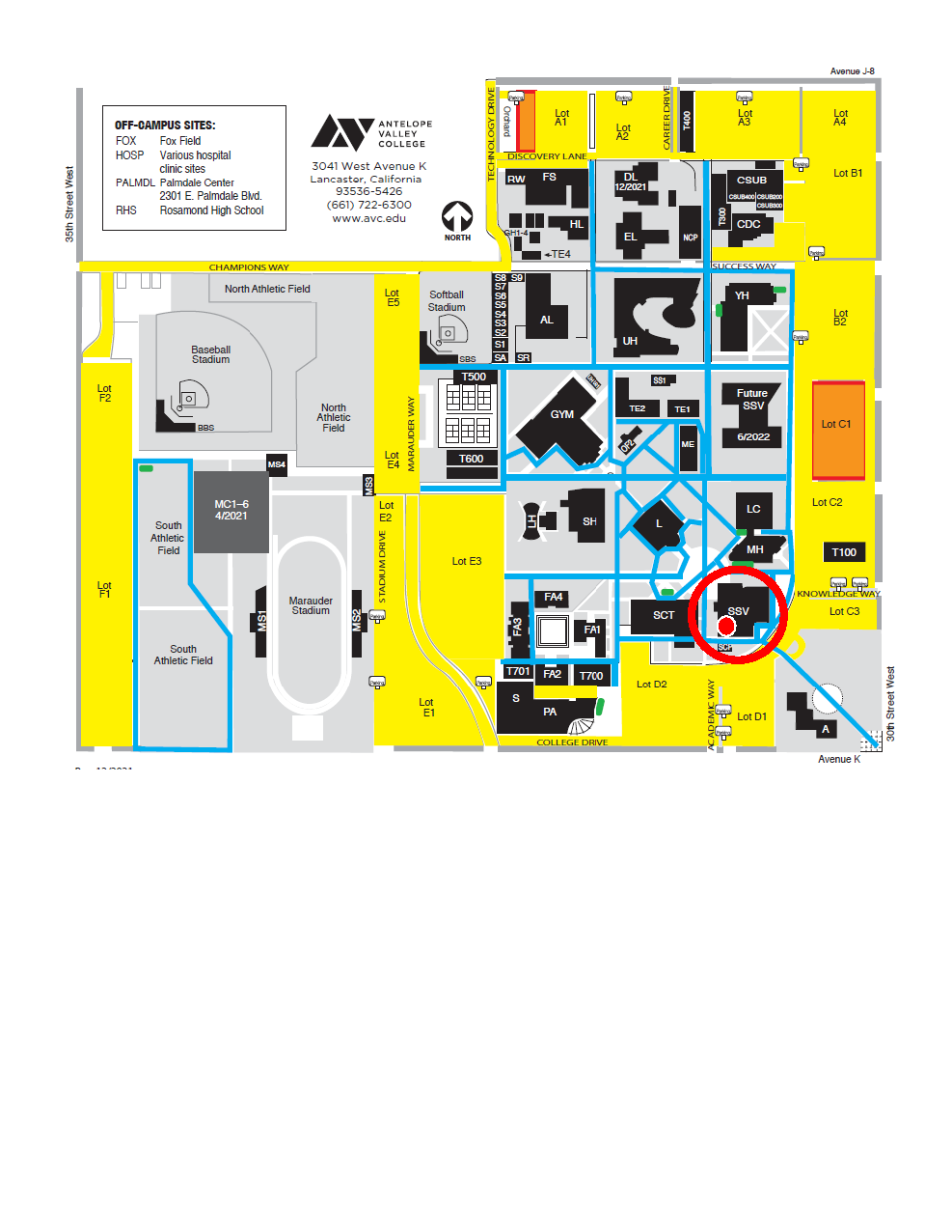West Valley College Map Contact Us | Antelope Valley College