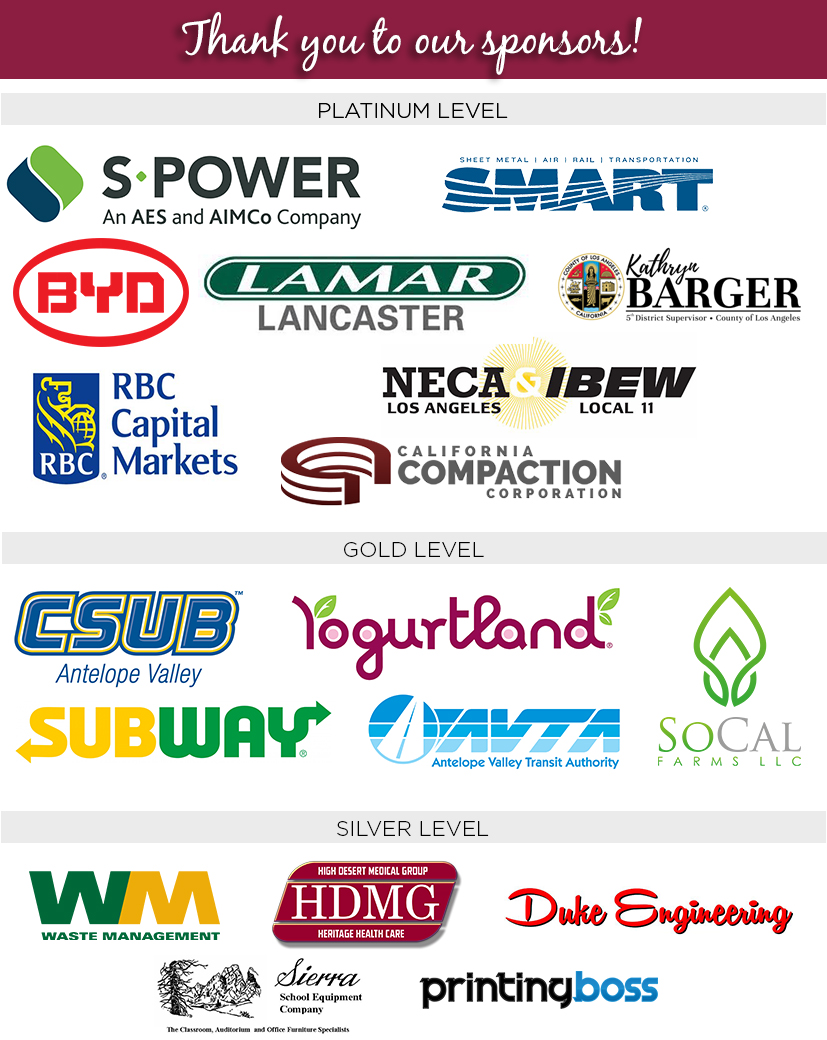 thank you sponsors