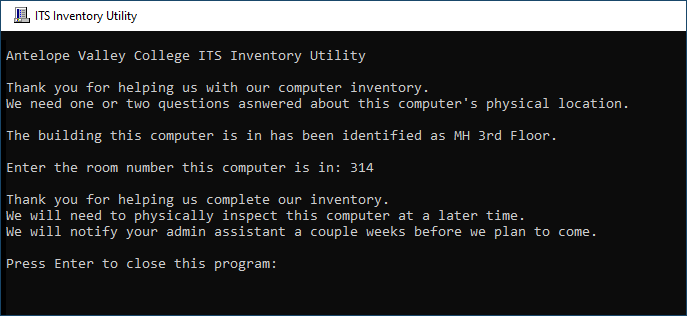 Utility Message