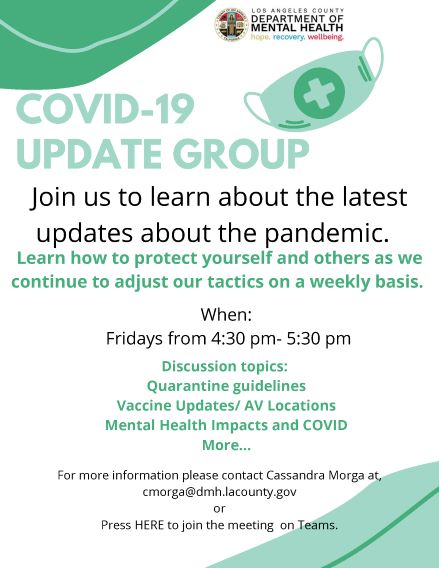 COVID group flyer