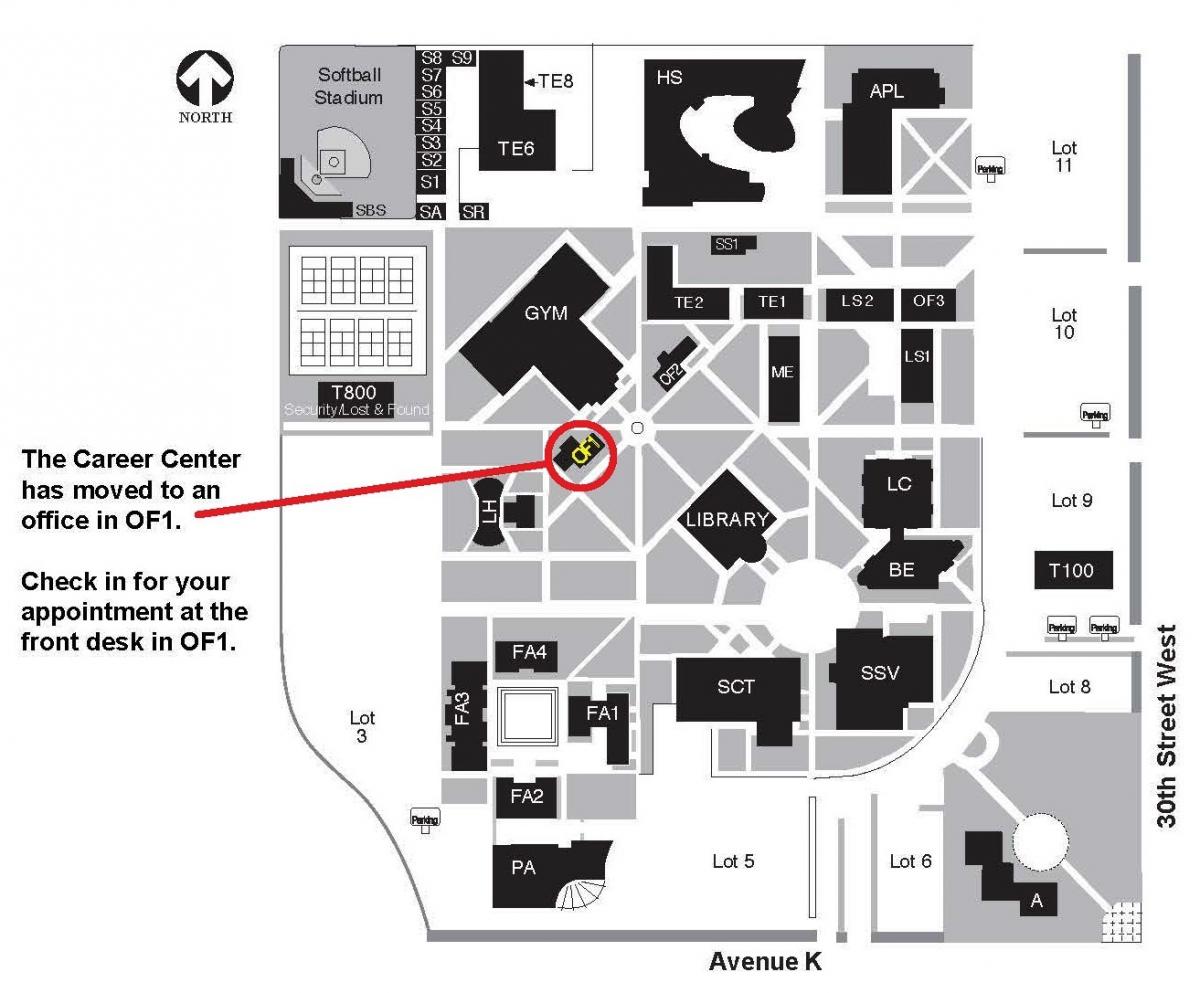 Antelope Valley College Campus Map - Tourist Map Of English