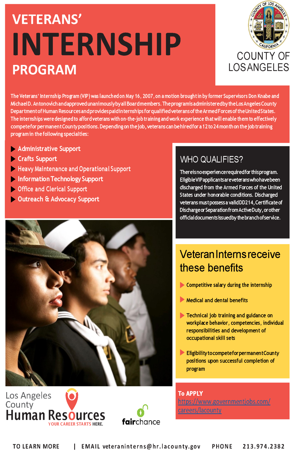 Veterans' Internship Program