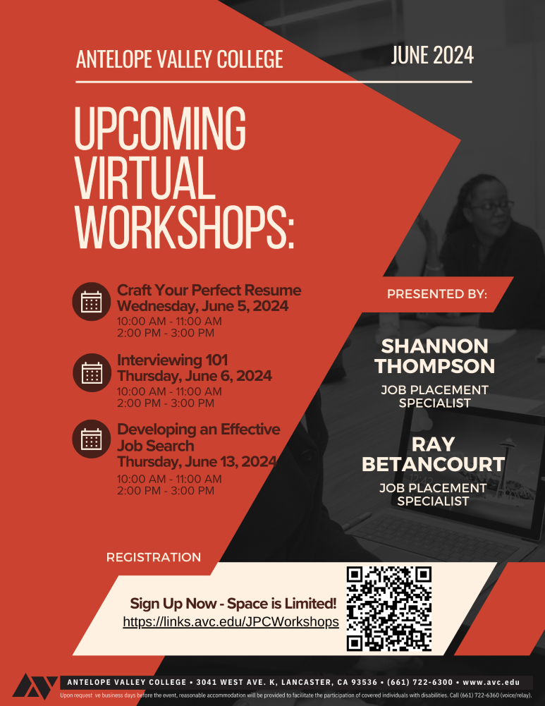 June 2024 JPC Virtual Workshops