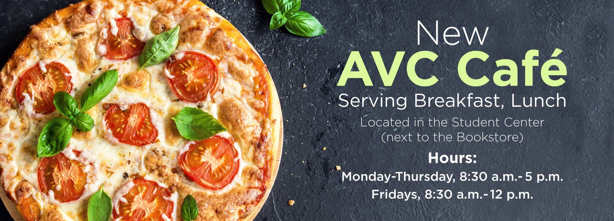 New AVC Cafe Opening on Monday August 14