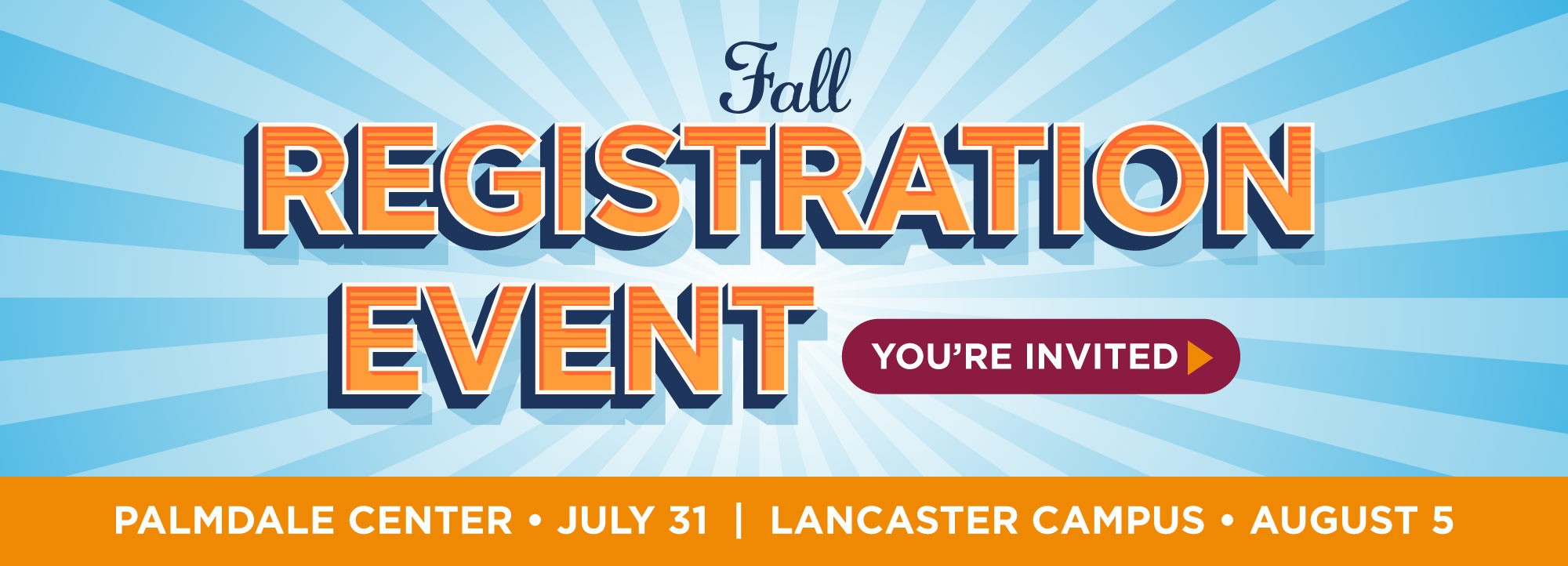 Fall Registration Events