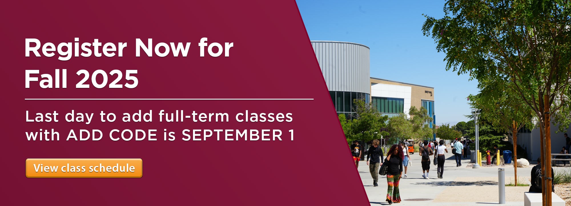Register Now for Fall 2025