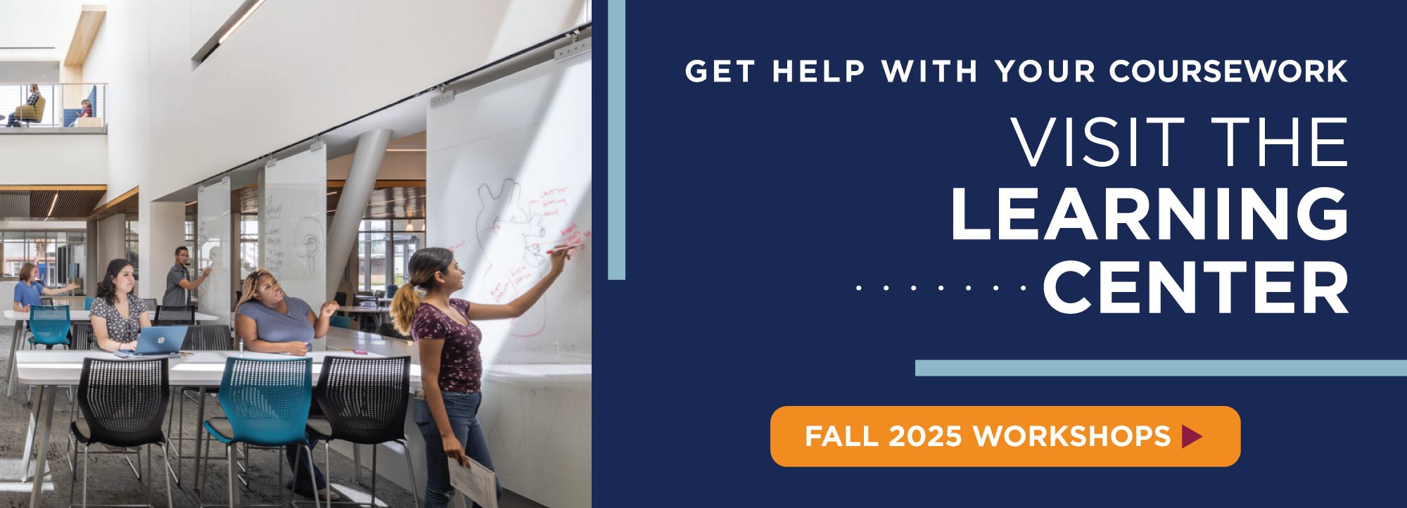 Get help with your coursework visit the Learning Center