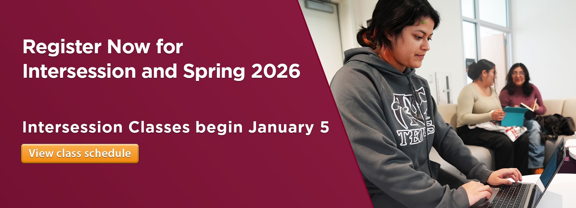 Register Now for Intersession and Spring 2026