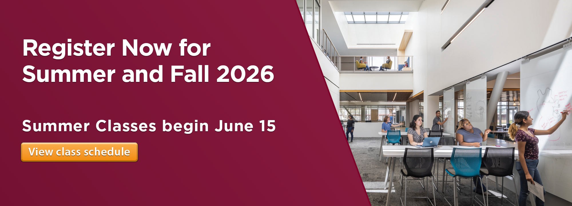 Register Now for Summer and Fall 2026