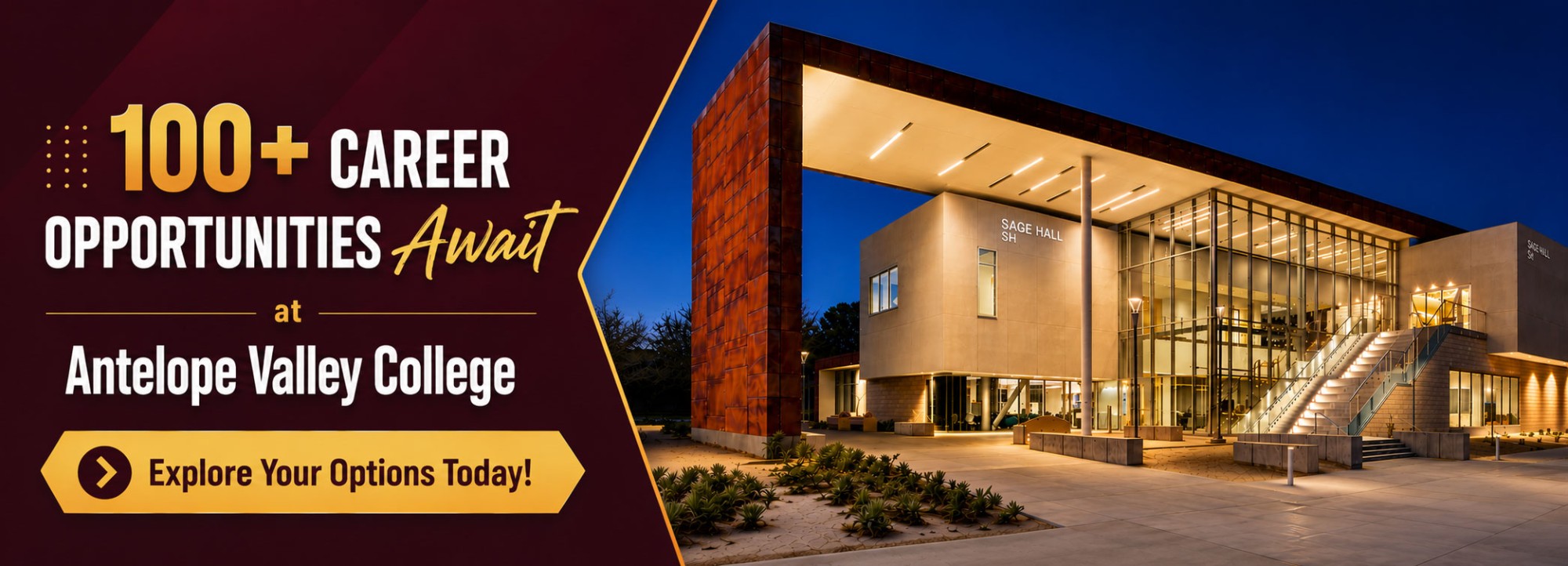 100 Career Opportunities Await at Antelope Valley College