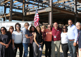 AVC Executive Team at Cedar Hall Beam Signing Ceremony