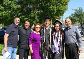 Mother and Son Joshua and Karen Graduate AVC Together