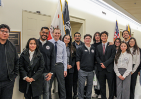 Antelope Valley College’s Associated Student Organization (ASO) recently met with Congressman George Whitesides